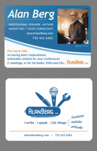 Alan Berg New Business card both fronts