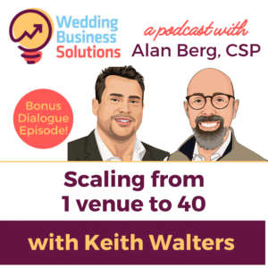 Keith Walters - Scaling from 1 venue to 40 - on the Wedding Business Solutions Podcast with Alan Berg CSP