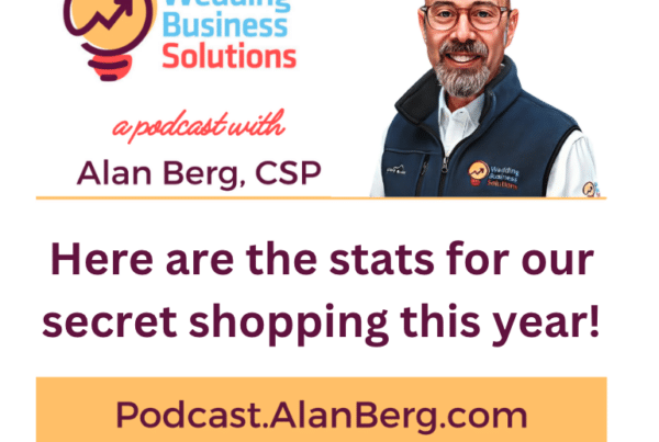 Here are the stats for our secret shopping this year! - Alan Berg, CSP