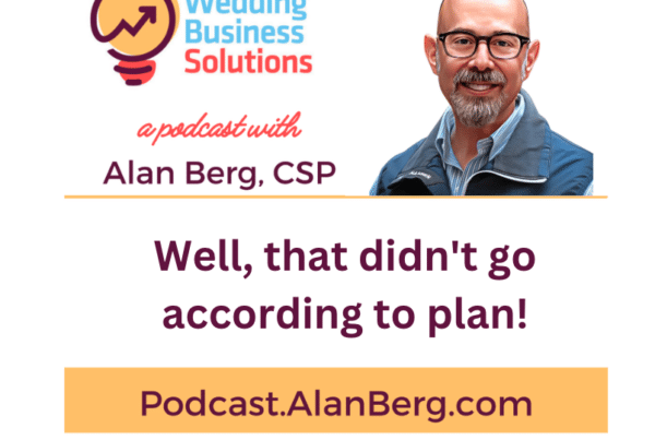 Well, that didn't go according to plan! - Alan Berg, CSP