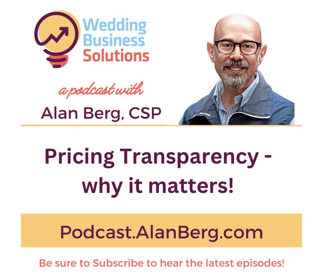 Pricing Transparency - why it matters! - Alan Berg, CSP