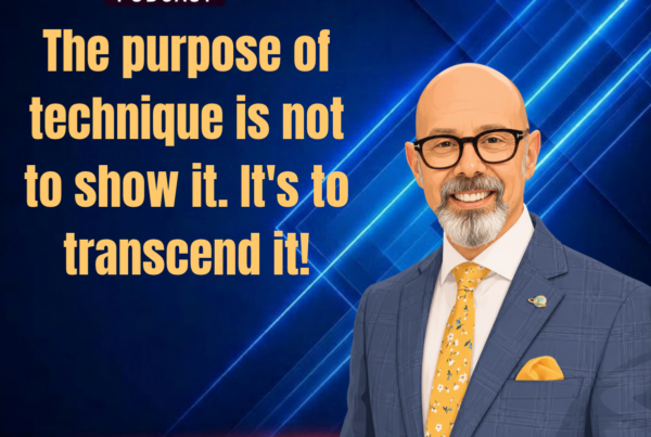 The purpose of technique is not to show it. It's to transcend it! - Alan Berg, CSP